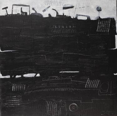 Original Abstract Expressionism Abstract Painting by Ismet Jonuzi