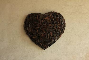 Original Dada Love Sculpture by Ismet Jonuzi