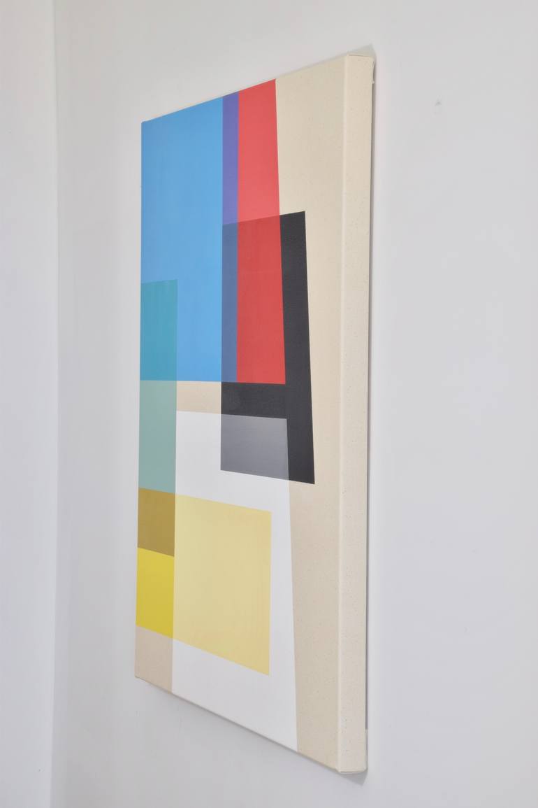 Original Abstract Geometric Painting by Todd Schulz