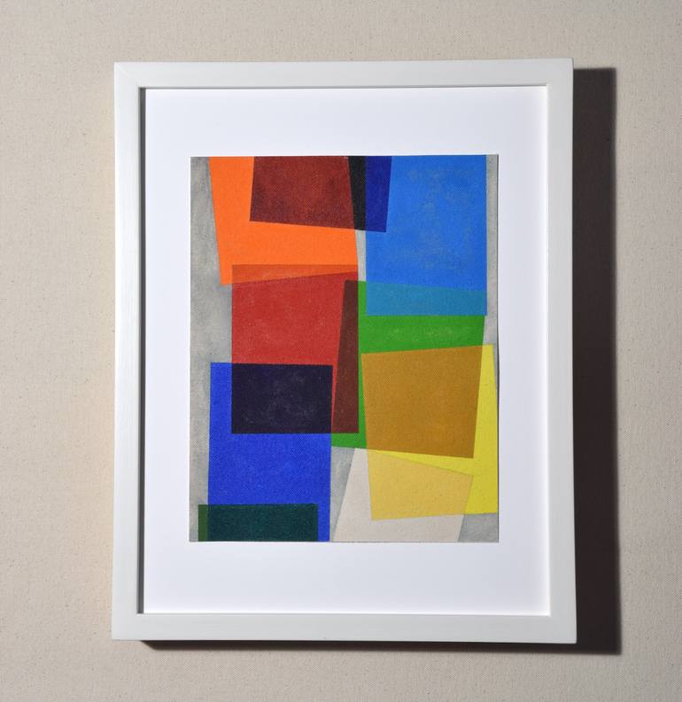 Original Abstract Geometric Painting by Todd Schulz