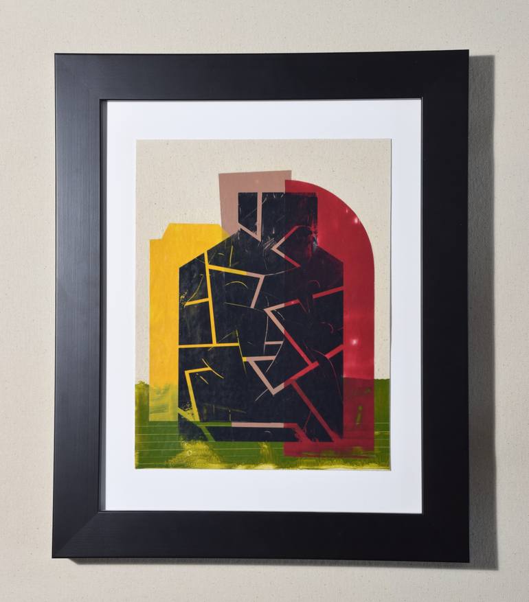 Original Abstract Geometric Painting by Todd Schulz