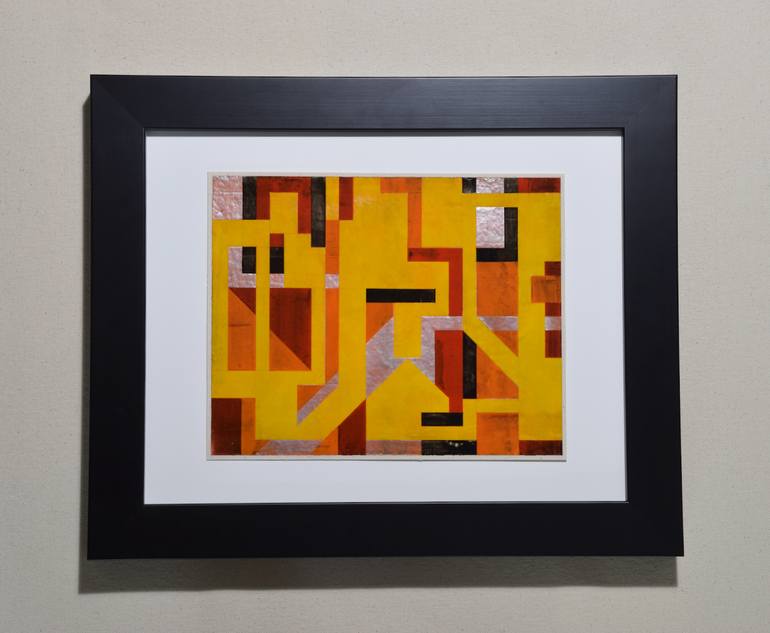 Original Abstract Geometric Painting by Todd Schulz