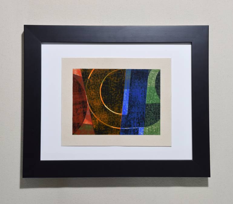 Original Abstract Geometric Painting by Todd Schulz