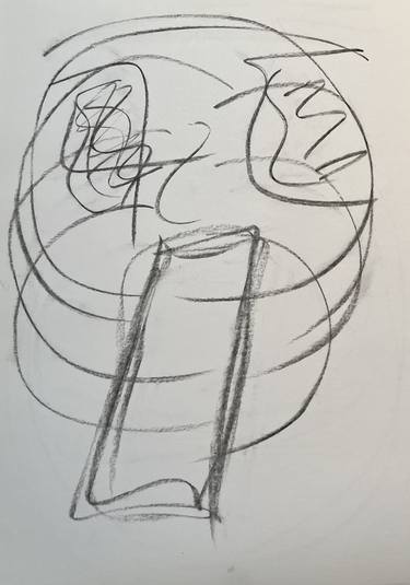 Original Abstract Drawing by Peter Dellolio