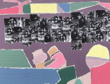 Original Abstract Celebrity Collage by Peter Dellolio