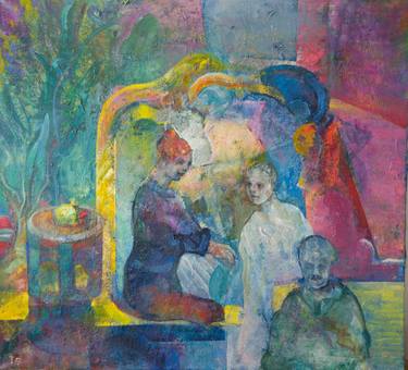 Original Figurative Family Painting by Tage Fredheim