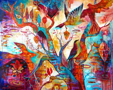 Original Surrealism Abstract Painting by Marianna Ochyra