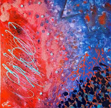 Print of Abstract Expressionism Abstract Paintings by Sophie Queuniez
