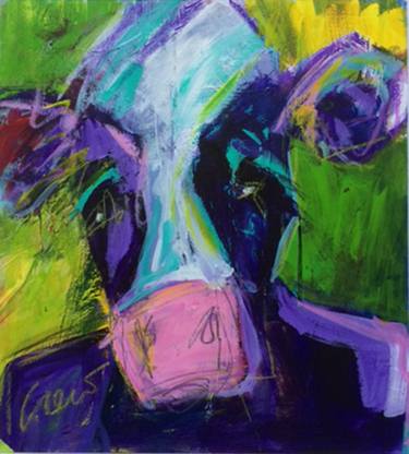 Original Cows Paintings by Susan Crew