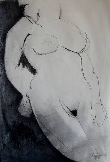 Print of Abstract Body Drawings by Elena Karagianni