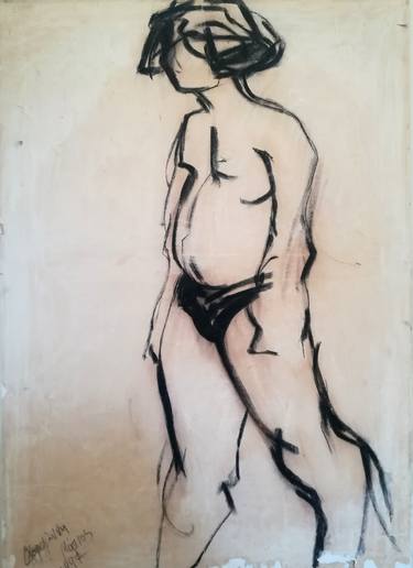Original Fine Art Body Drawings by Elena Karagianni