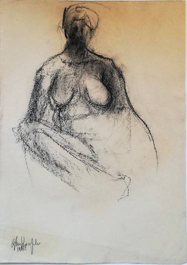 Original Expressionism Body Drawings by Elena Karagianni