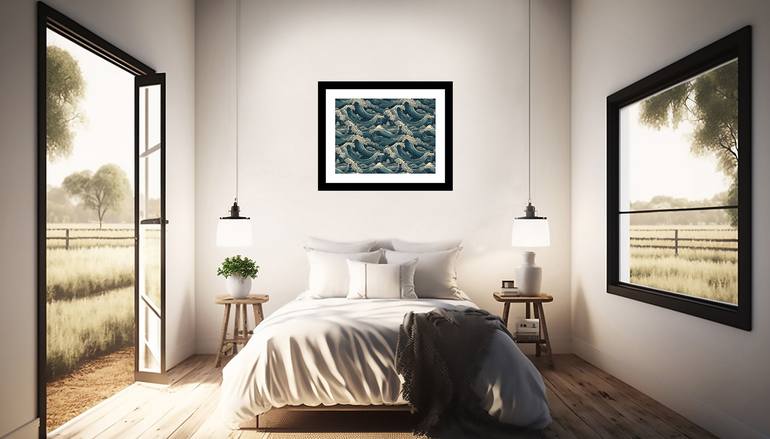 Original Abstract Seascape Digital by Gary Horsfall