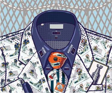 Original Illustration Sports Printmaking by Maj Fortier