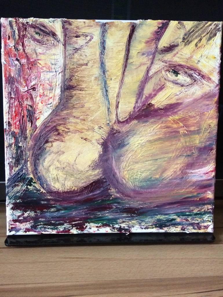 Original Abstract Expressionism Erotic Painting by Natalia Kucherenko