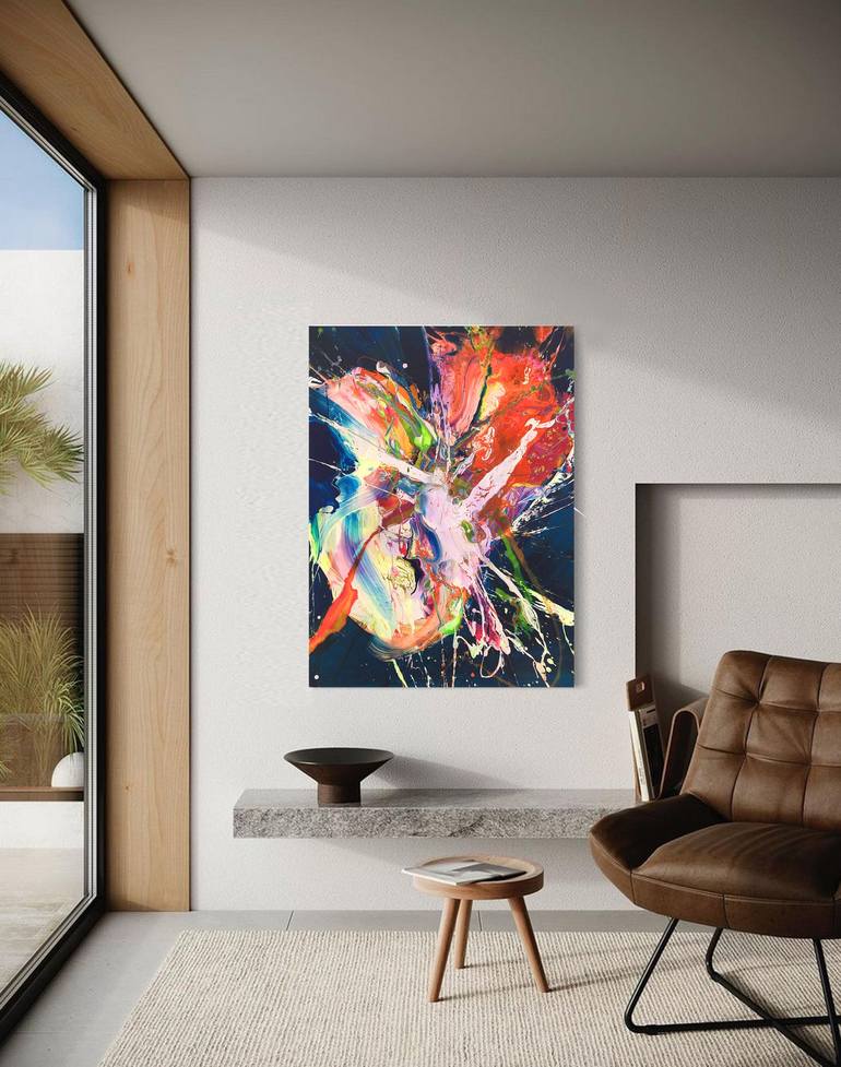 Original Abstract Expressionism Abstract Painting by Viacheslav ZAYKIN