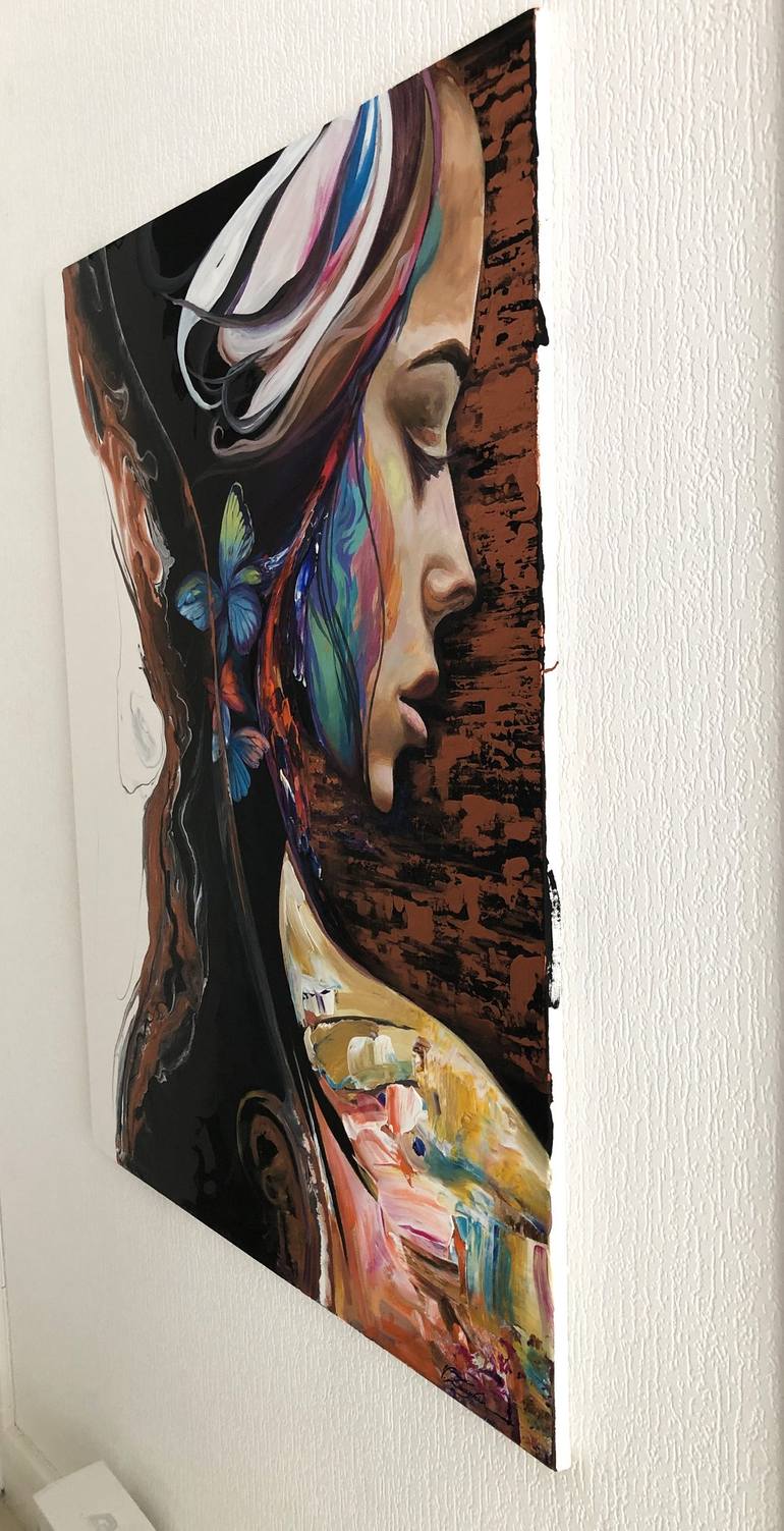 Original Abstract Women Painting by Viacheslav ZAYKIN