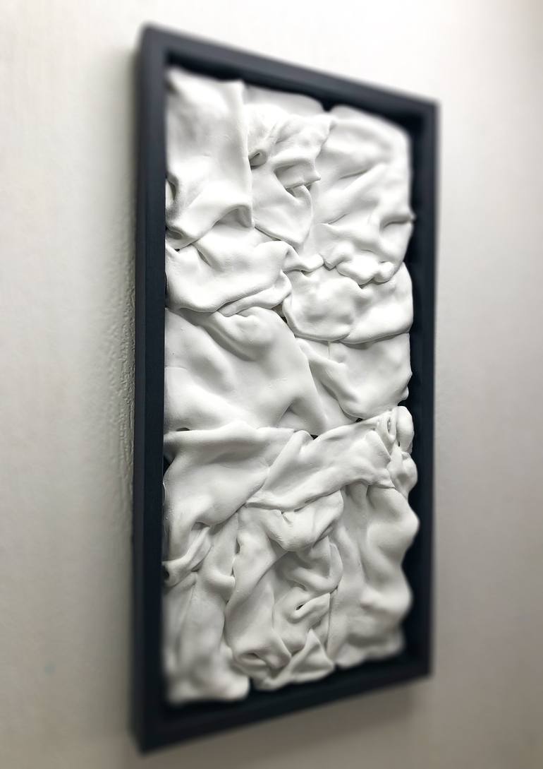 Original Black & White Abstract Sculpture by Viacheslav ZAYKIN