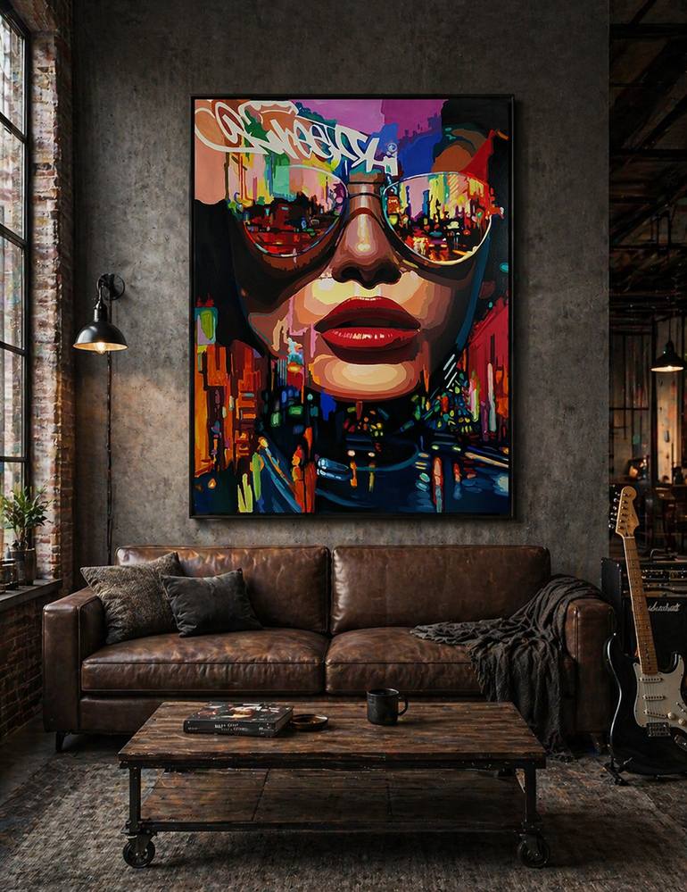 Original Pop Art Pop Culture/Celebrity Painting by Viacheslav Zaykin
