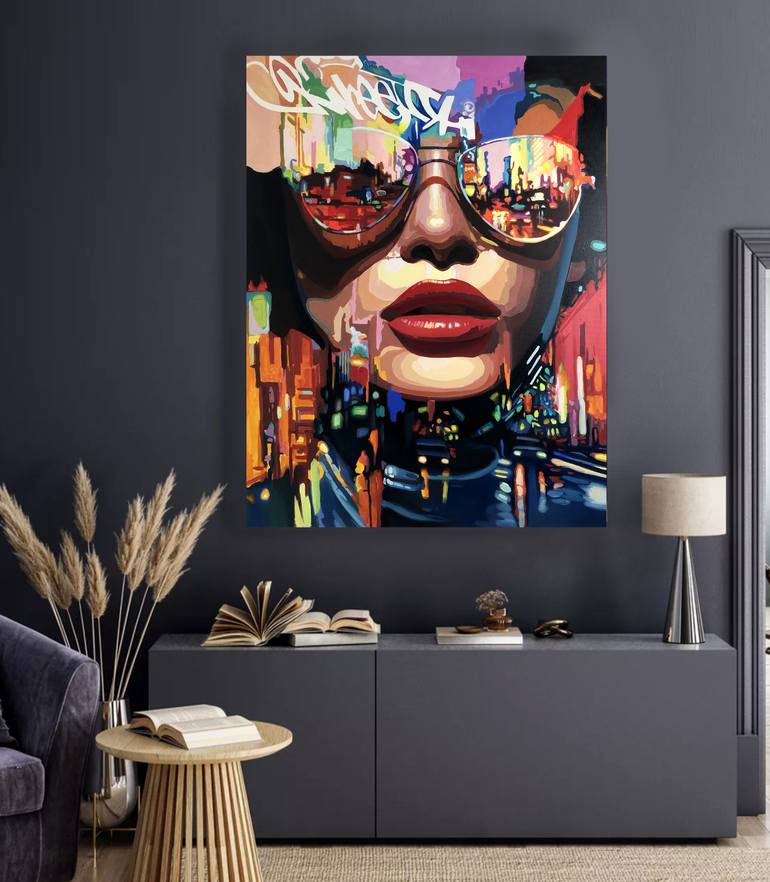 Original Pop Art Pop Culture/Celebrity Painting by Viacheslav Zaykin