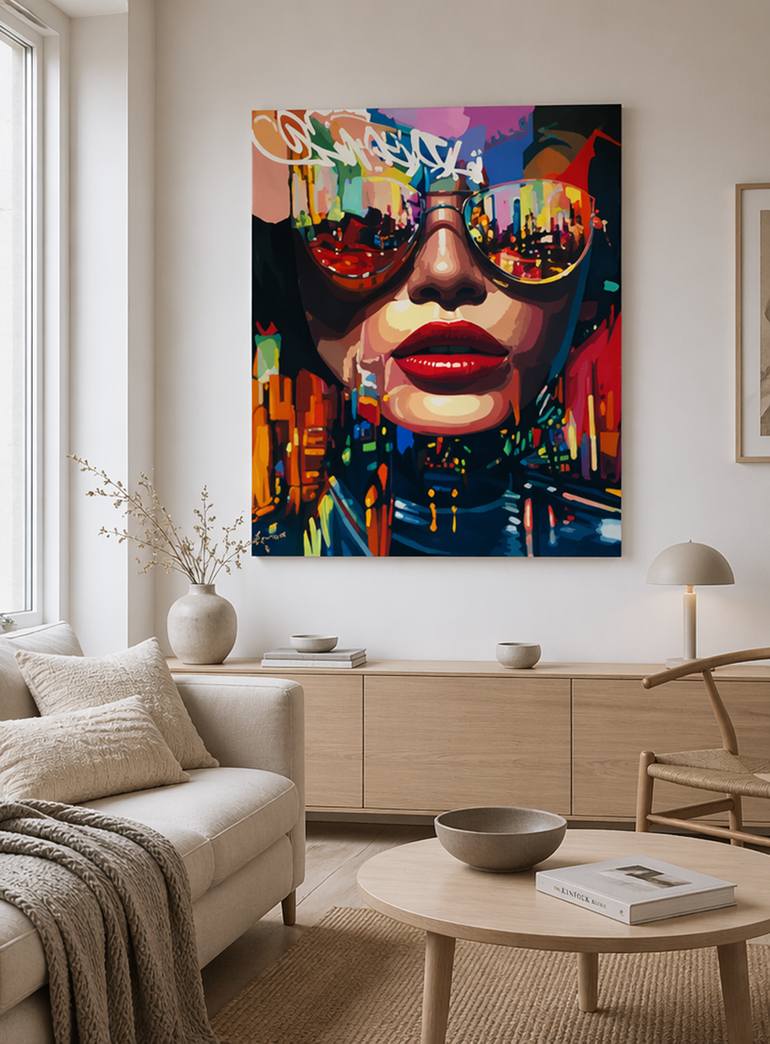 Original Pop Art Pop Culture/Celebrity Painting by Viacheslav Zaykin