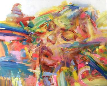 Original Abstract Portrait Paintings by Viacheslav ZAYKIN