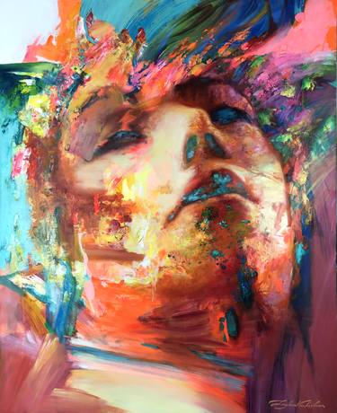 Original Abstract Portrait Paintings by Viacheslav ZAYKIN