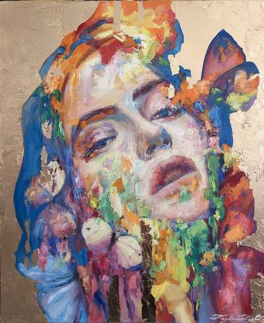 Original Abstract Portrait Paintings by Viacheslav ZAYKIN