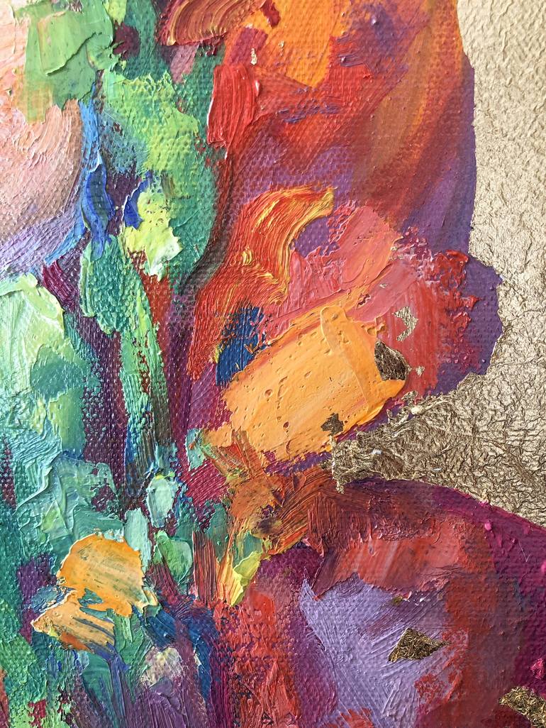 Original Abstract Portrait Painting by Viacheslav Zaykin