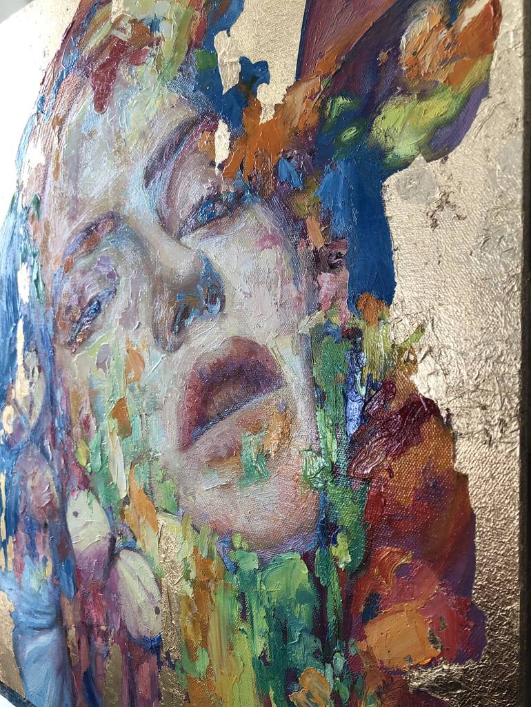 Original Abstract Portrait Painting by Viacheslav Zaykin