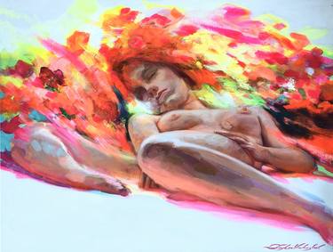 Original Fine Art Nude Paintings by Viacheslav ZAYKIN