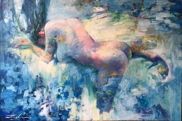 Print of Abstract Nude Paintings by Viacheslav ZAYKIN