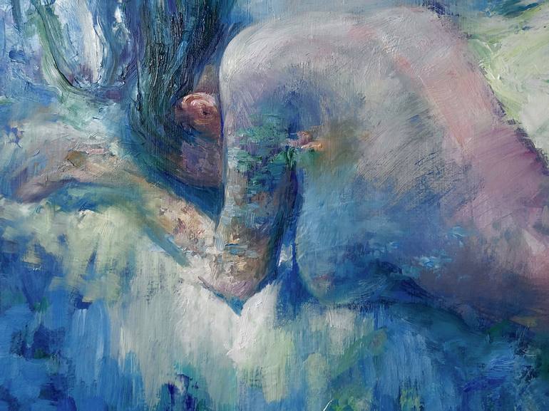Original Abstract Nude Painting by Viacheslav ZAYKIN