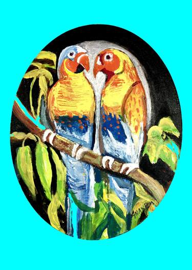 Original Expressionism Animal Paintings by Anand Manchiraju