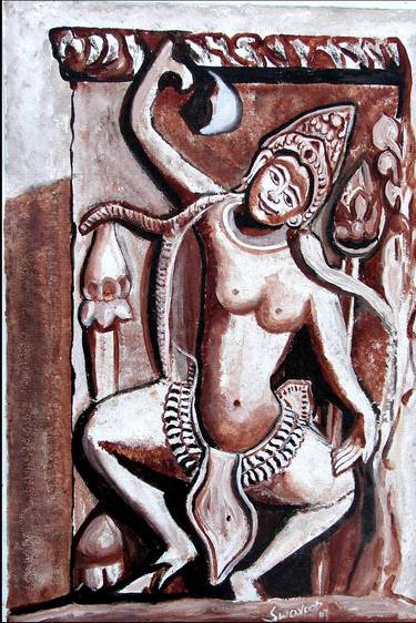 Original Figurative Culture Paintings by Anand Manchiraju