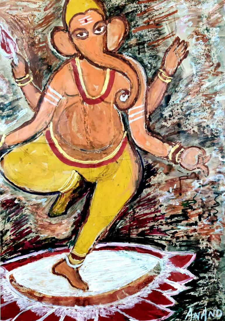 Original Classical mythology Painting by Anand Manchiraju