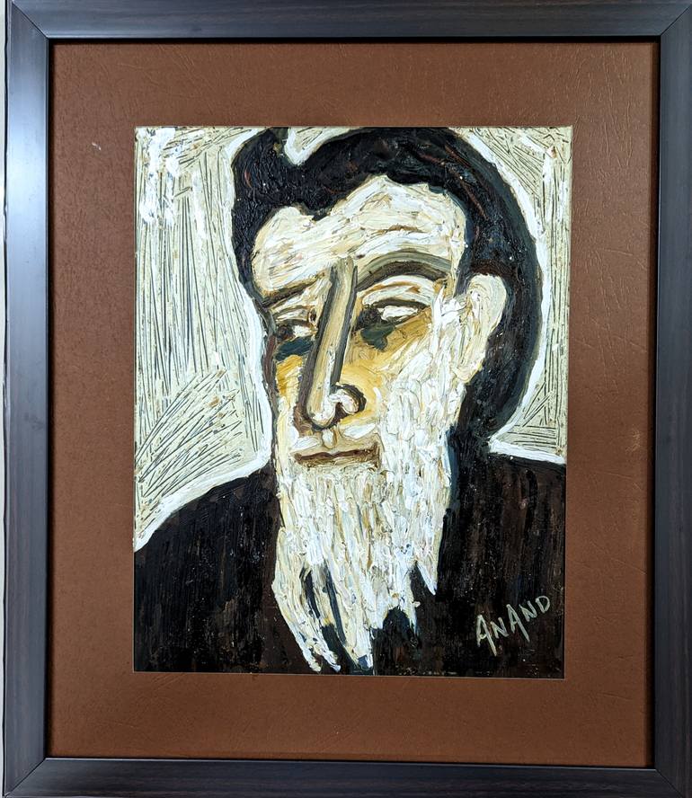 Original Impressionism Men Painting by Anand Manchiraju