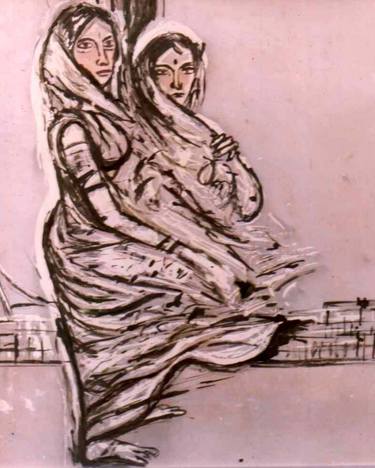 Original Women Printmaking by Anand Manchiraju
