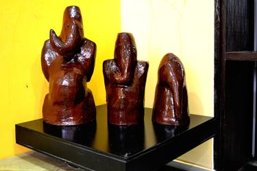 Original Abstract Expressionism Religious Sculpture by Anand Manchiraju