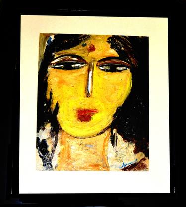 Original Abstract Expressionism Portrait Paintings by Anand Manchiraju