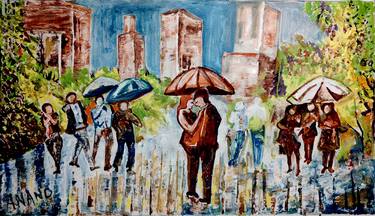 Original Impressionism Cities Paintings by Anand Manchiraju