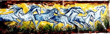 Original Impressionism Horse Paintings by Anand Manchiraju