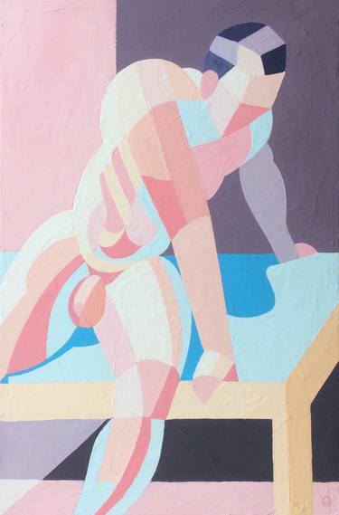 Print of Abstract Nude Paintings by Andy Dobbie
