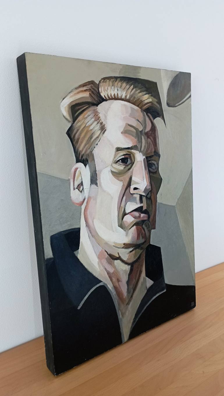 Original Modern Portrait Painting by Andy Dobbie