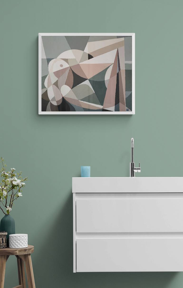 Original Abstract Nude Painting by Andy Dobbie
