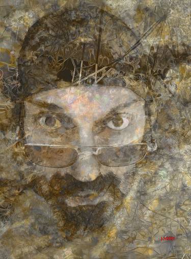 Original Portrait Mixed Media by Vladimir Lazarenko-Manevich