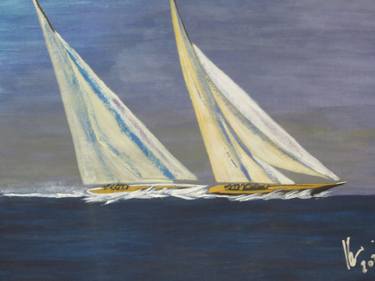Original Boat Paintings by Thomas Ryan