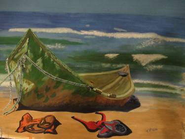 Original Expressionism Beach Paintings by Thomas Ryan
