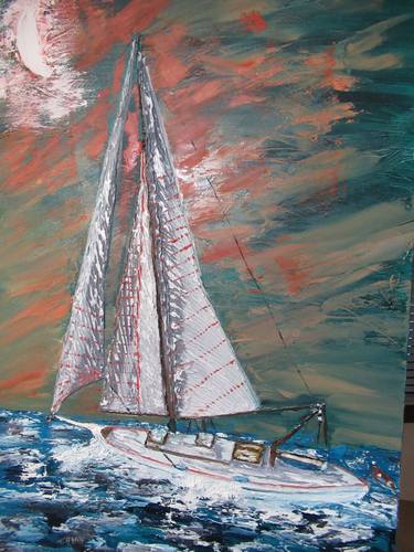 Original Impressionism Boat Paintings by Thomas Ryan