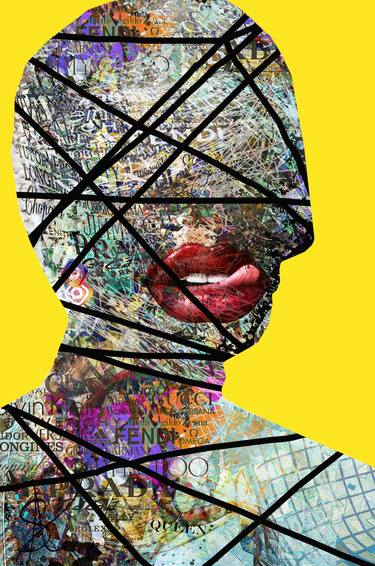 Print of Abstract Women Mixed Media by Shaun Alexander